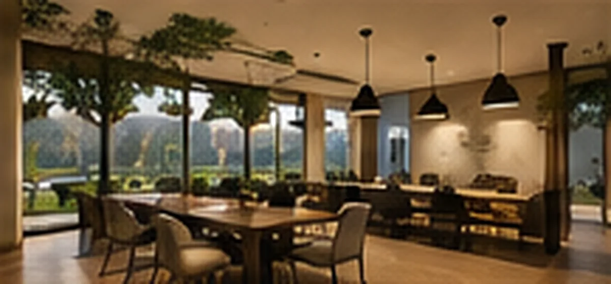Artist's impression of the Lodha Hoskote co-working lounge