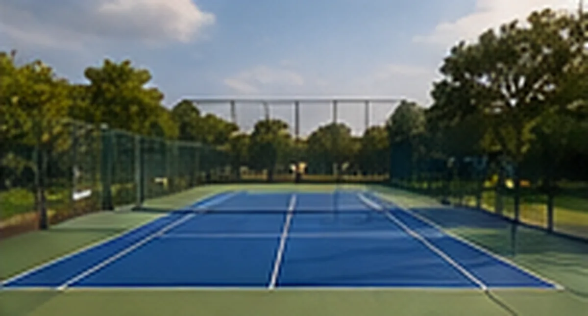Artist's impression of the Lodha Hoskote tennis court