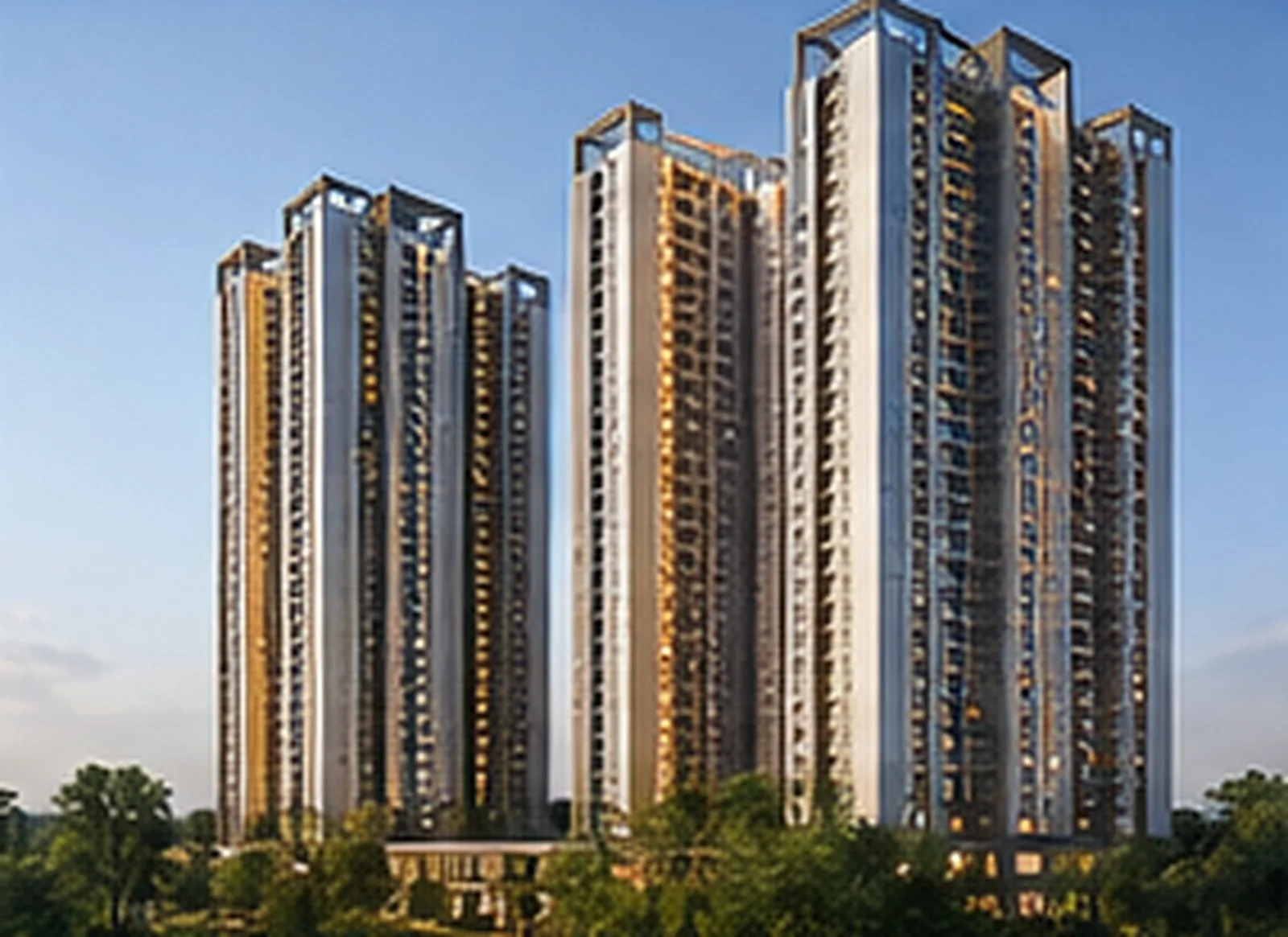 Artist's impression of Lodha Hoskote towers